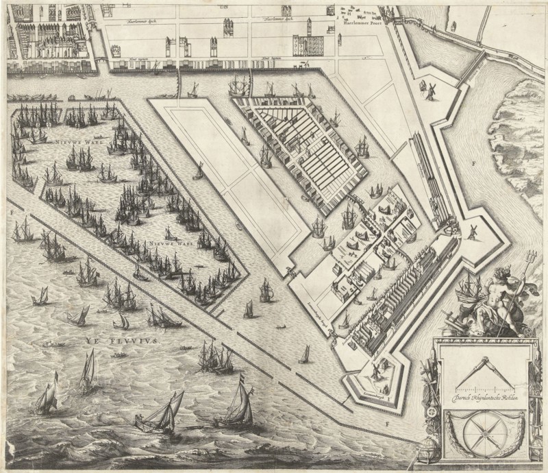 Map of Amsterdam (leaf right), 1625, The Netherlands, Balthasar Florisz. van Berckenrode, 1625