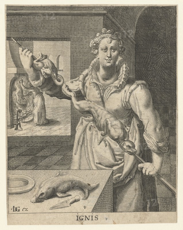 The element of fire, Jacob de Gheyn (II), 1595 - 1597