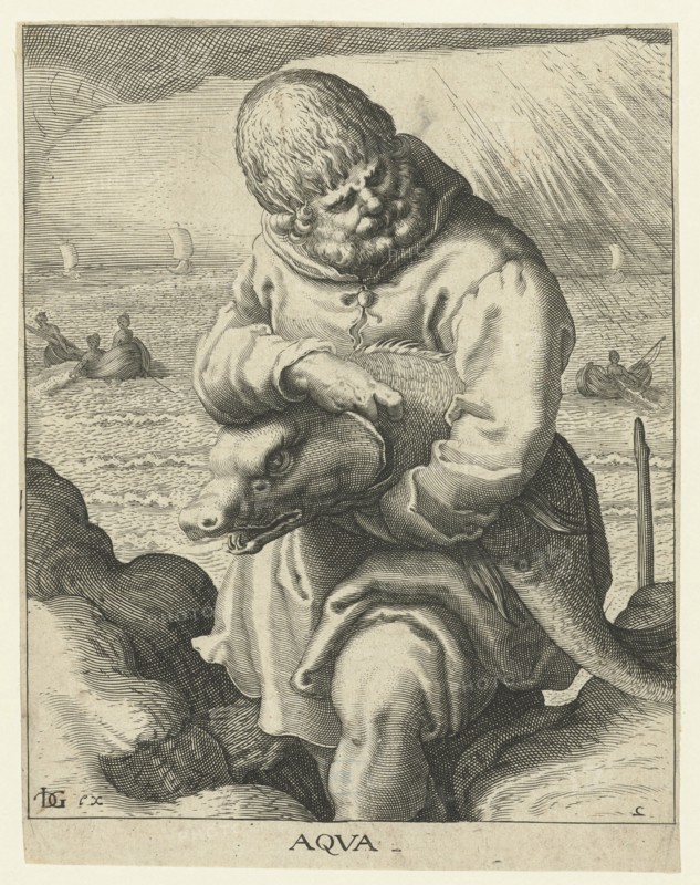 The element of water, Jacob de Gheyn (II), 1595 - 1597