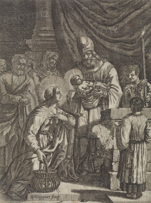 Presentation of Christ in the Temple, Justus van den Nijpoort, 1635 - 1692