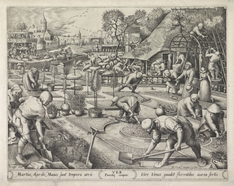 Spring, Pieter van der Heyden, Hieronymus Cock, 1570