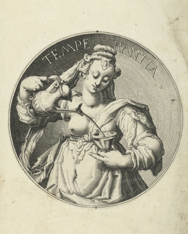 Temperance, Jacob de Gheyn (II), 1591 - 1595