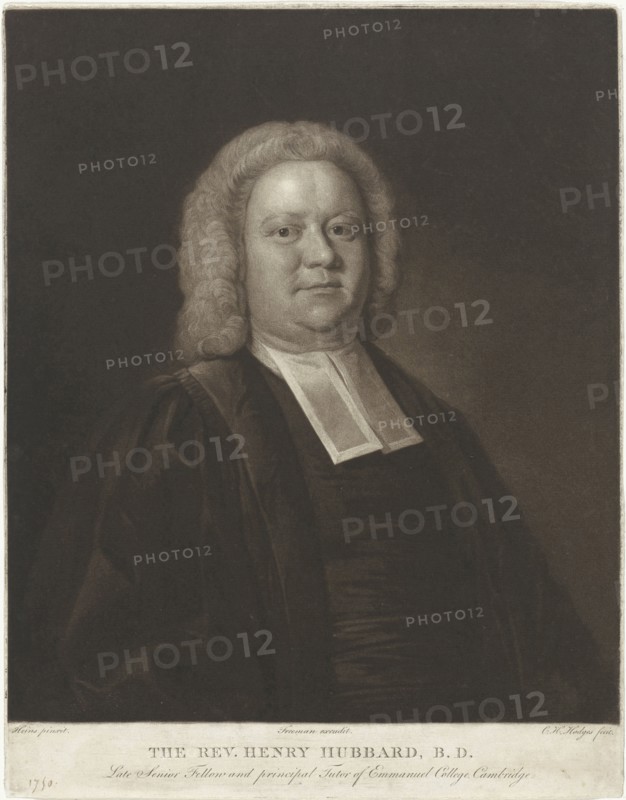 Portrait of Henry Hubbard, print maker: Charles Howard Hodges, D. Heins, Freeman publisher, 1790