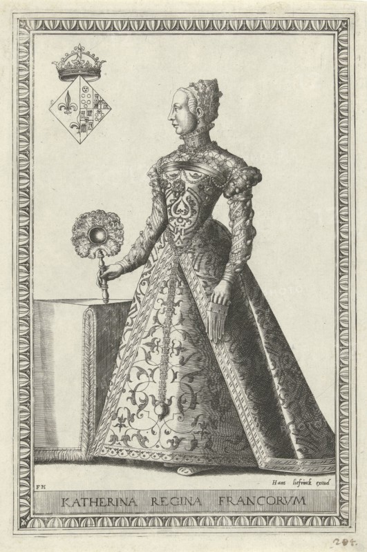 Portrait of Catherine de Medici, Frans Huys, Hans Liefrinck (I), 1546 - 1562