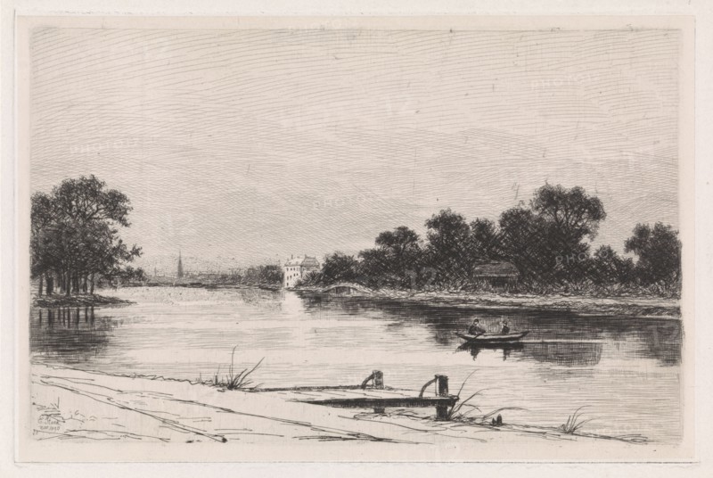 River view, Elias Stark, 1890