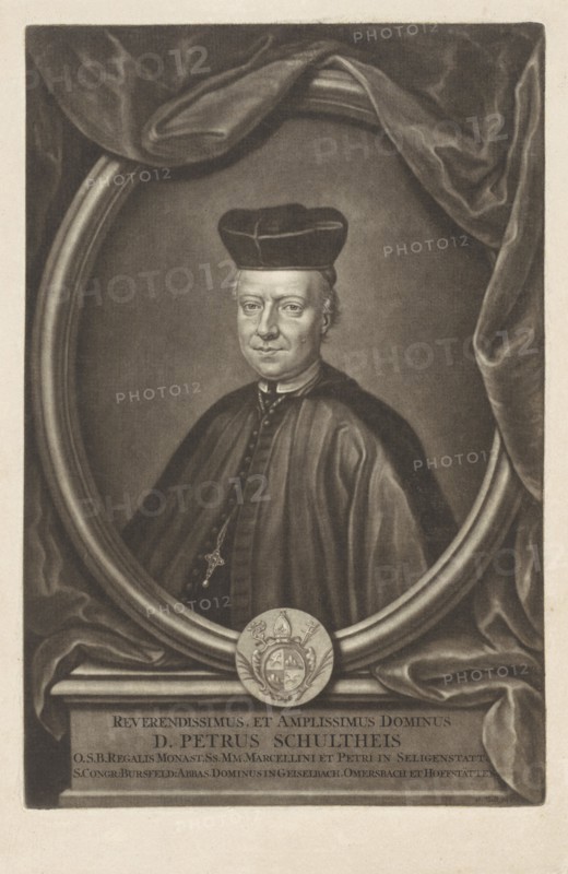 Portrait of Peter Schultheis, Gerard Valck, 1662 - 1726