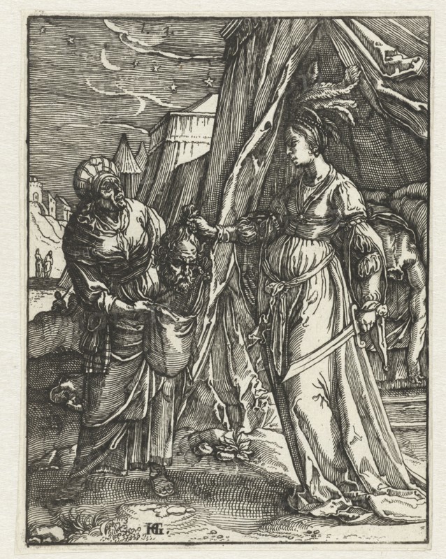 Judith with the Head of Holofernes, Anonymous, Christoffel van Sichem (I), 1600 - 1610