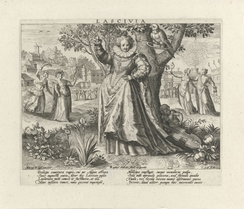 Debauchery, RaphaÃ«l Sadeler (I), 1592