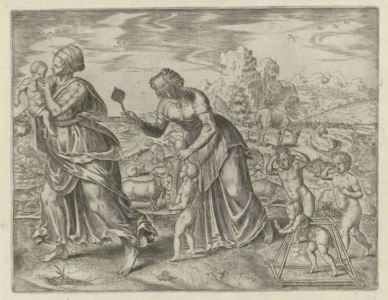 Mankind must learn everything, Philips Galle, 1563