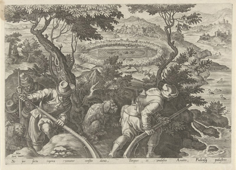 Duck Hunt, Philip Galle, 1578