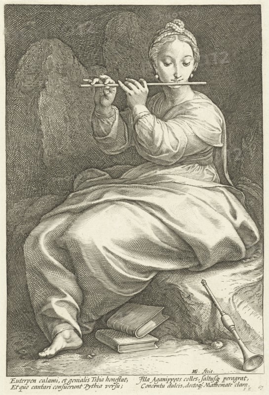 Euterpe, Hendrick Goltzius, 1592
