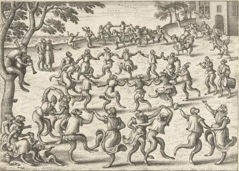 Round Dance, Pieter van der Borcht (I), Philips Galle, 1545 - 1608
