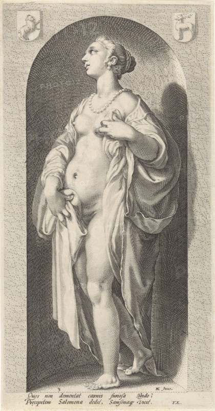 Lust (Luxuria), Jacob Matham, Franco Estius, 1593