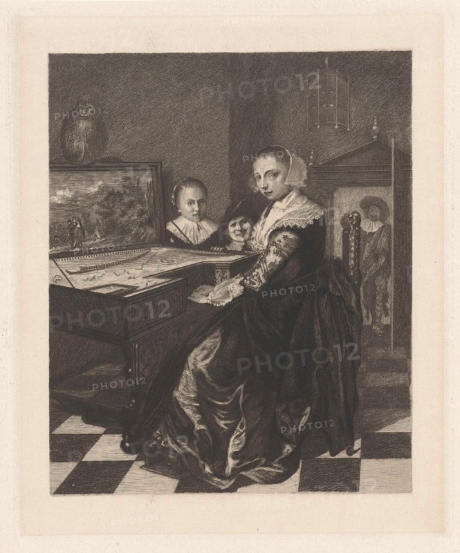 The virginals player, Willem Steelink (II), Jan Miense Molenaer, 1866 - 1928