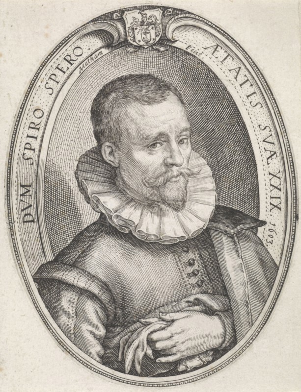 Portrait of a 29-year-old man, Jacob Matham, 1603