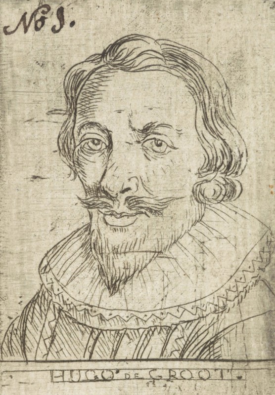 Portrait of Hugo Grotius or Hugo de Groot, Rienk Jelgerhuis, 1739-1806