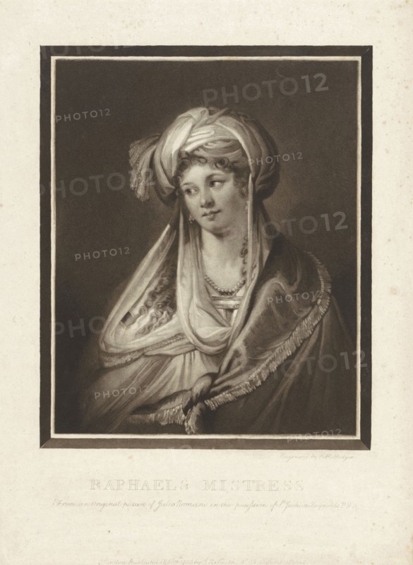 The mistress of Raphael, print maker: Charles Howard Hodges, Giulio Romano, John Raphael Smith, 1785