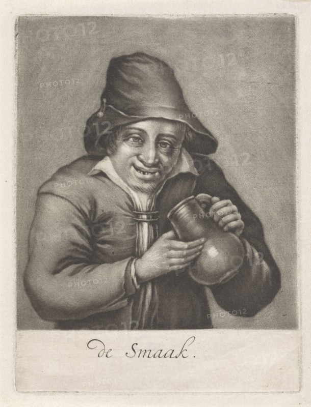 Man with a beer bottle, Anonymous, 1650 - 1800