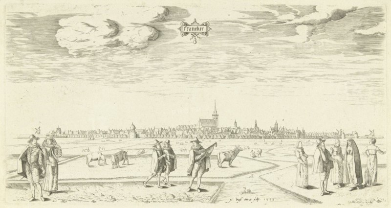 View of Franeker 1598, Pieter Bast, 1598