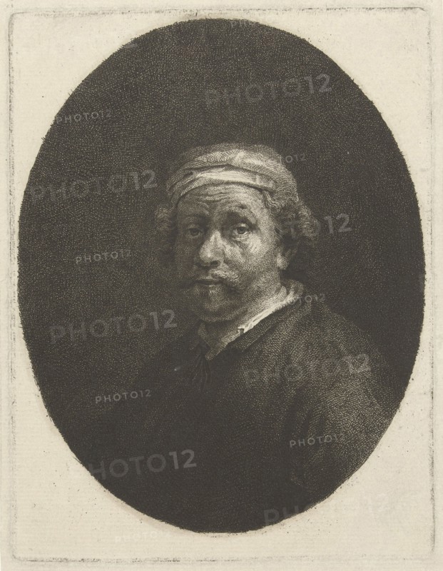 Portrait of Rembrandt, print maker: Johannes Pieter de Frey, Rembrandt Harmensz. van Rijn possibly, 1780 - 1834