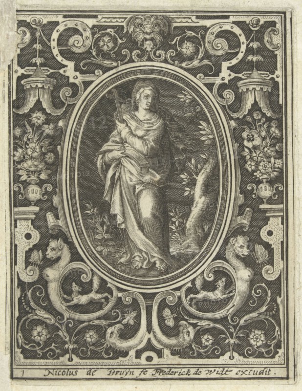 Decoration with Fides, Nicolaes de Bruyn, 1581 - 1656