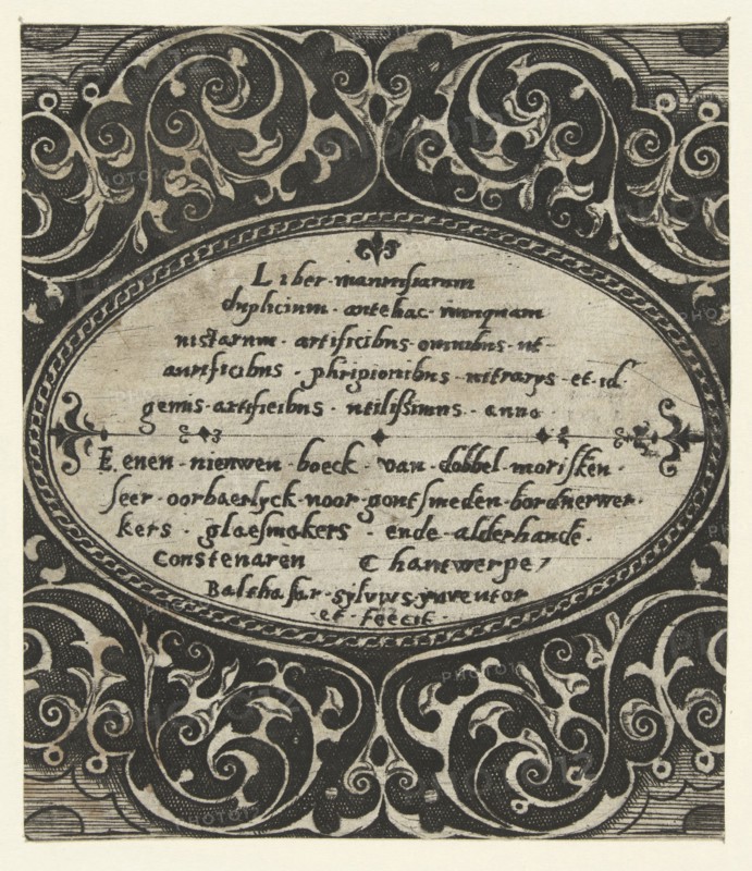 Liber maurusiarum duplicium, print maker: Balthazar van den Bos, 1528 - 1580