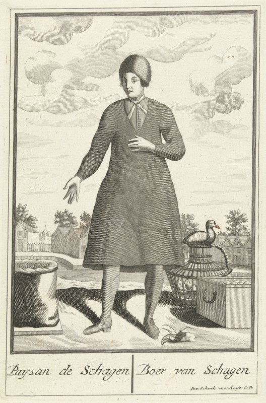 Farmer from Schagen, The Netherlands, Pieter van den Berge, Anonymous, Pieter Schenk I, in or before 1689 - 1713