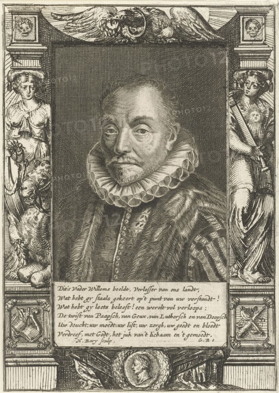Portrait of William I, Prince of Orange, Hendrik Bary, Geeraert Brandt (I), 1657 - 1707