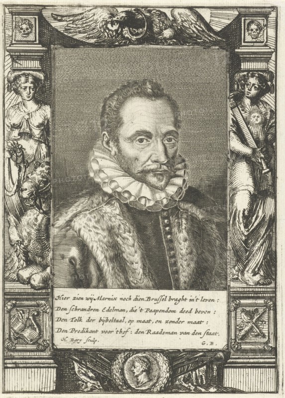 Portrait of Filips van Marnix heer van St. Aldegonde. Hendrik Bary, Geeraert Brandt (I), 1657 - 1707