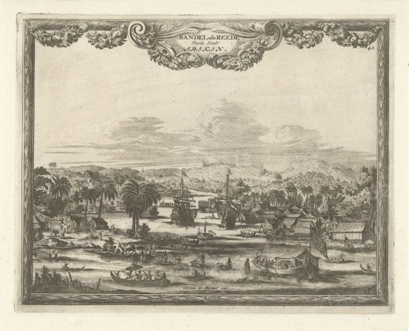 View port of Arakan, Thomas Doesburgh, Coenraet Decker, Johannes Covens and Cornelis Mortier, 1685 - 1714