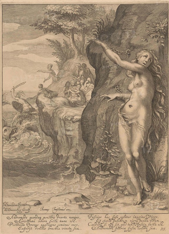 Perseus and Andromeda, Willem Isaacsz. van Swanenburg, Petrus Scriverius, Johannes Janssonius, 1608 - 1665