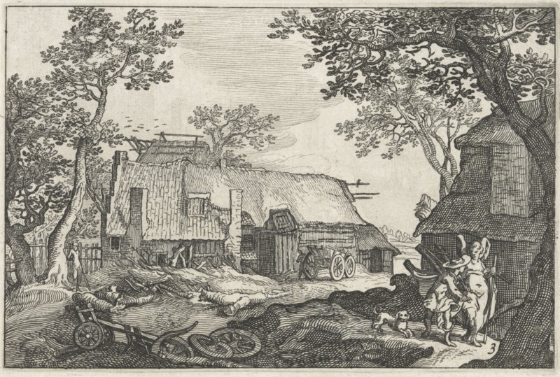 Tobias and the Angel, Claes Jansz. Visscher (II), Abraham Bloemaert, BoÃ«tius Adamsz. Bolswert, 1620