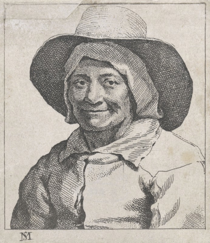 Bust of a farmer with hat, Michael Sweerts, 1656
