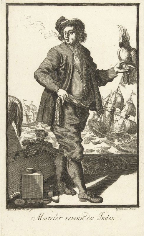 Indian boat companion, Pieter van den Berge, in or after 1694 - 1737
