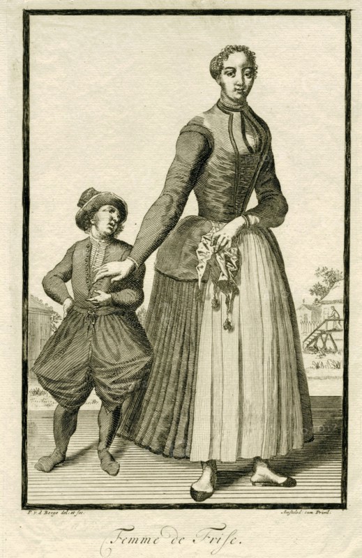 Woman from Friesland, Pieter van den Berge, in or after 1694 - 1737