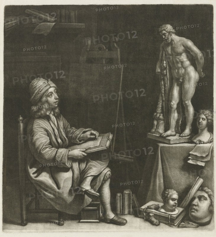 Drawing boy, Wallerant Vaillant, 1658 - 1677