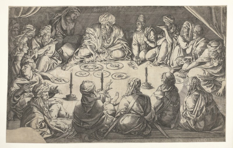 Oriental meal, Jan Cornelisz Vermeyen, 1513 - 1559