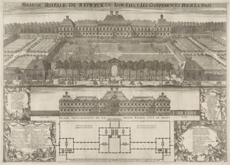 House in Nieuburch in Rijswijk, location of the peace negotiations in 1697, The Netherlands