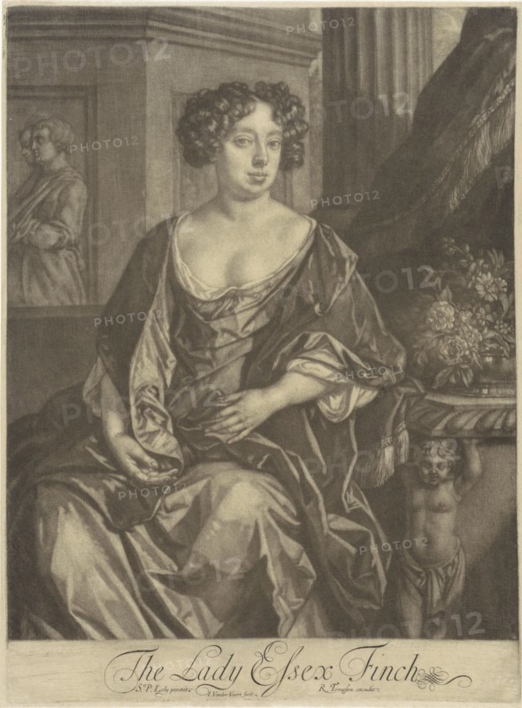Portrait of Lady Essex Finch, Jan van der Vaart, Richard Tompson, 1675 - 1693