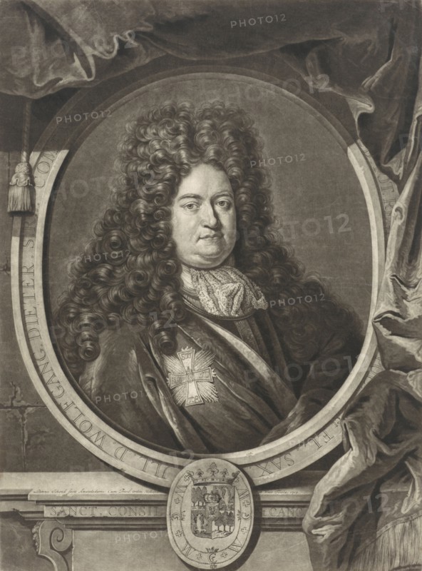 Portrait of Wolf Dietrich von Beichlingen, Pieter Schenk (I), 1703