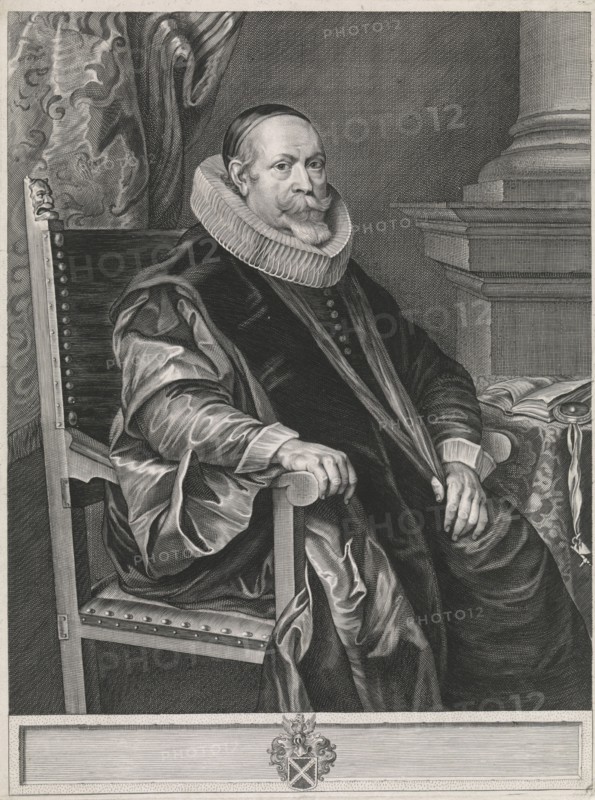 Portrait of Jacob Roelants (1568-1651), Paulus Pontius, Thomas Willeboirts Bosschaert, 1616 - 1657