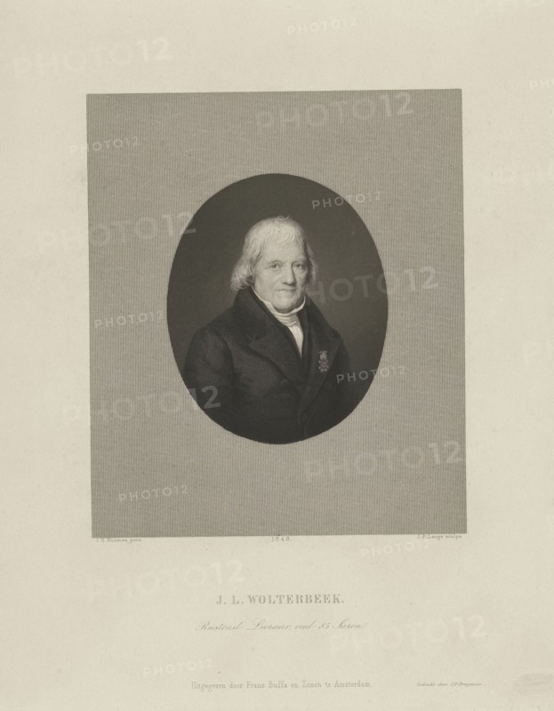 Portrait of John Leonard Wolterbeek, Johannes Philippus Lange, J.F. Brugman, Frans Buffa en Zonen, 1848