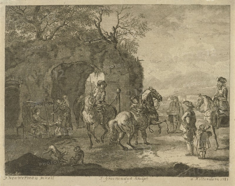 The driving school, Jacob Groenendijk, 1781