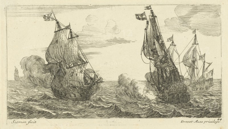 Battleship, Anonymous, Pierre Drevet, 1650 - 1738