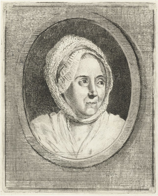 Portrait of a woman with cap (Marie Joseph Bertrand?), Louis Bernard Coclers, 1756-1817