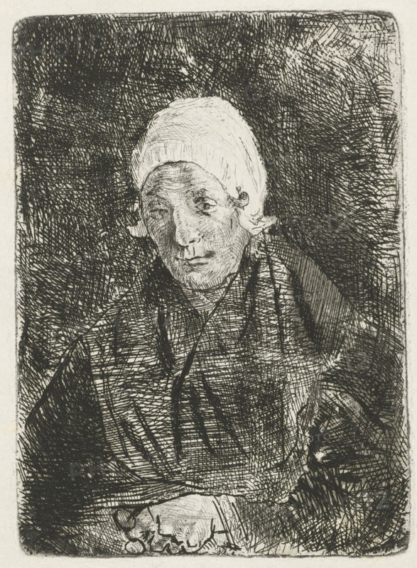 Katwijk old woman, The Netherlands, Jozef IsraÃ«ls, 1835 - 1911
