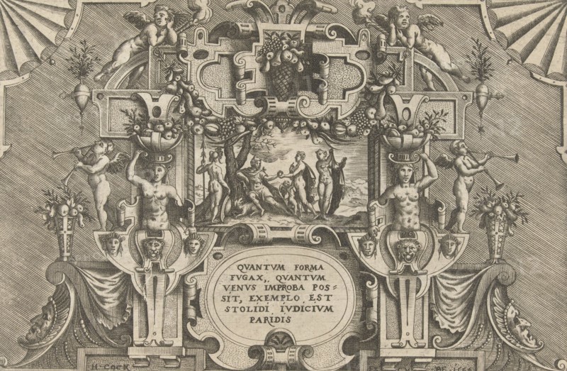 Judgment of Paris, Pieter van der Heyden, Jacob Floris, Hieronymus Cock, 1566
