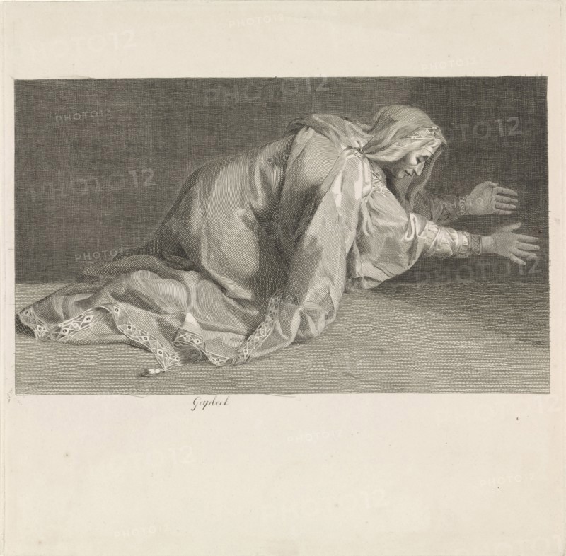 Mother of Darius, Frederik Nicolaas Horatius Witsen Geysbeek, Gerard Edelinck, 1820 - 1874