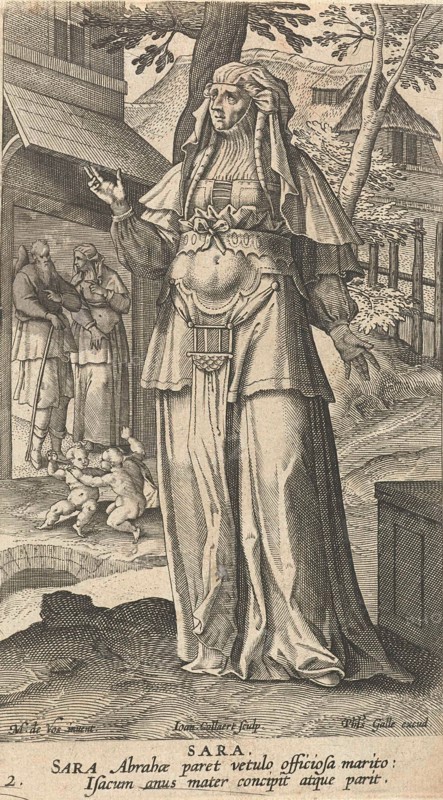 Sara, Jan Collaert (II), Philips Galle, Cornelis Kiliaan, 1588 - 1595