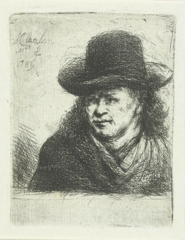 Man with hat, Jan Chalon, 1789